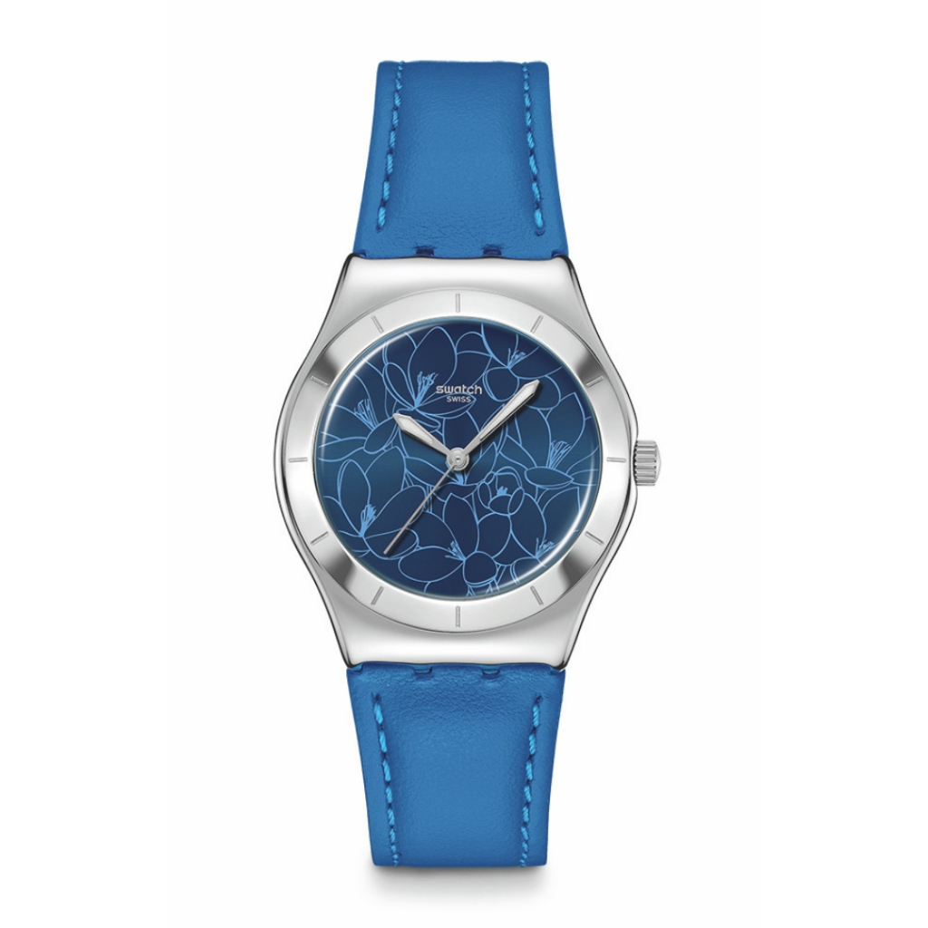 Swatch นาฬิกาผู้หญิง BLUE PETAL PROMISE รุ่น YLS235