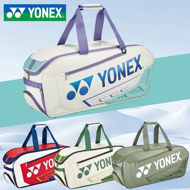 YONEX ใหม่ความจุสูงแบดมินตันกระเป๋าเป้สะพายหลังพิเศษสำหรับการแข่งขันแร็กเก็ตเทนนิส
