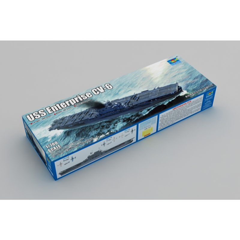 พลาสติก โมเดล ประกอบ TRUMPETER สเกล 1/700 USS Enterprise CV-6 (06708)
