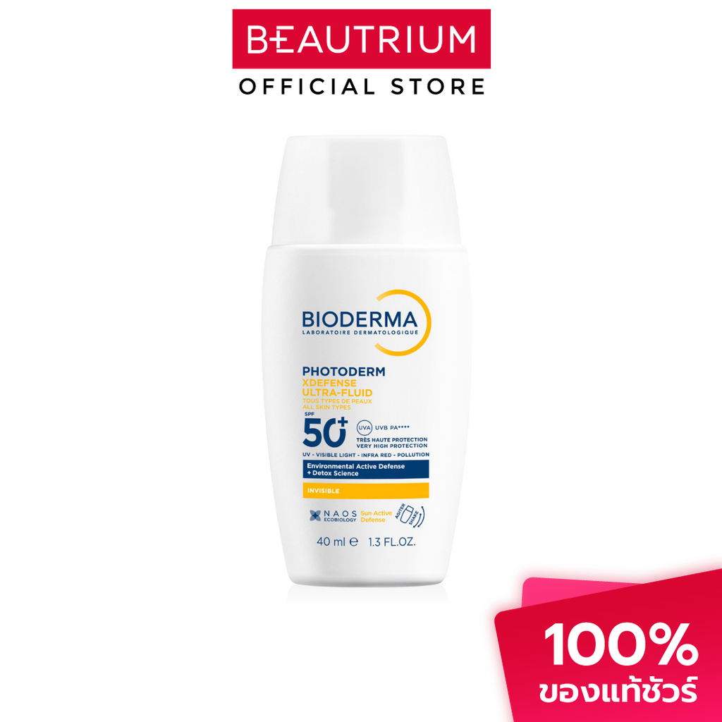 BIODERMA Photoderm Xdefense Ultra-Fluid SPF50+ Invisible ครีมกันแดดสำหรับผิวหน้า 40ml
