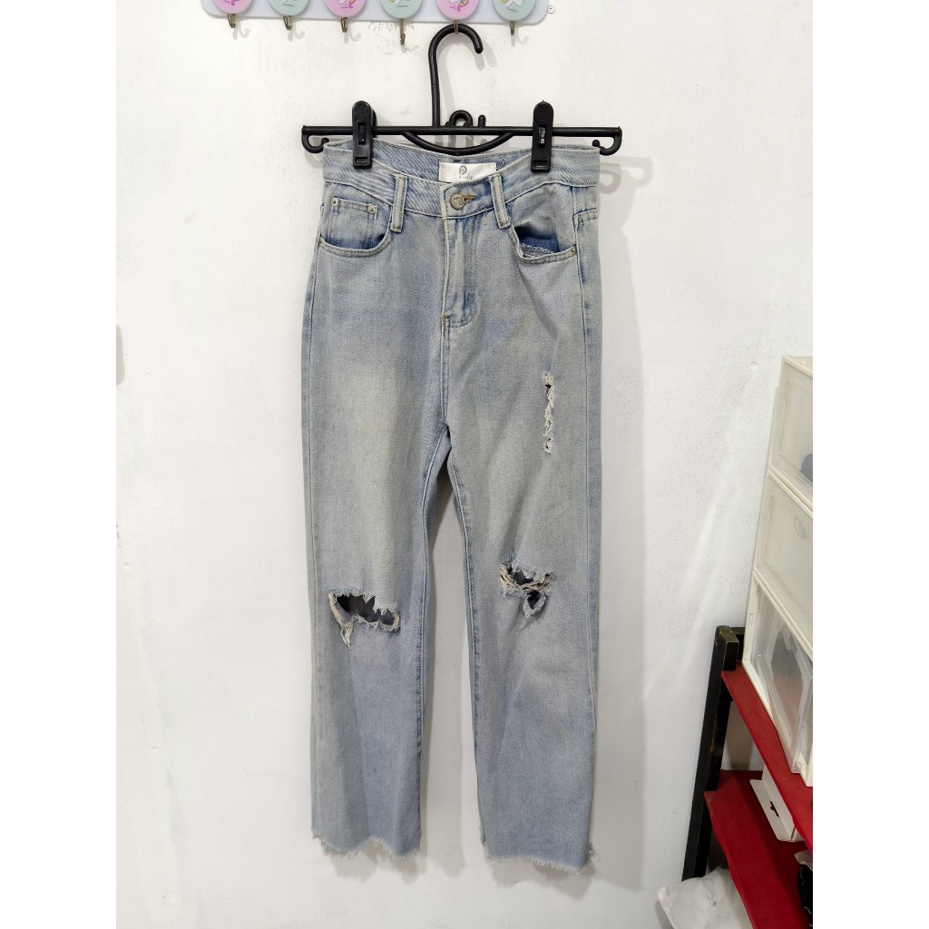 เสื้อผ้า มือสอง มือ2 🌷แบรนด์ Pradap(ประดับ) /S เอว 24" สะโพก 34" ยาว 36"