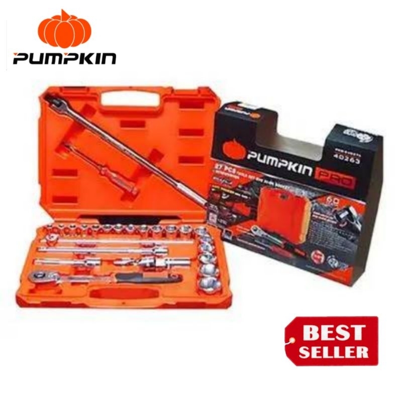 Pumpkin 40263 ชุดเครื่องมือไขควงลูกบ๊อกซ์ 27 ตัวชุด ของแท้100%