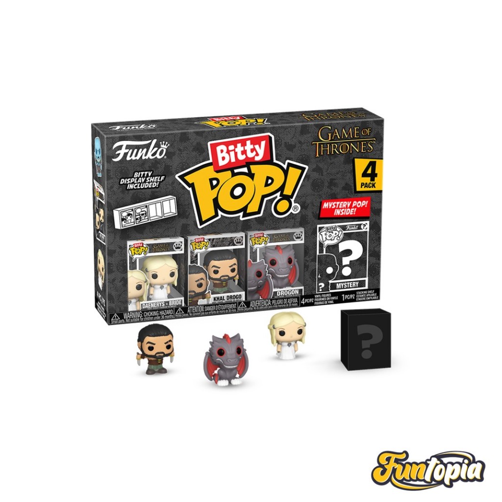 Funko Bitty POP! (83648) - Daenerys, Khal Drogo, Drogon Bitty POP!: Game of Thrones  (Pack 4)