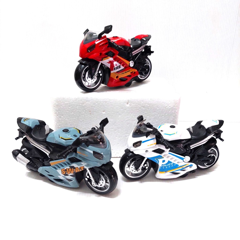 รถมอเตอร์ไซค์ ของเล่น รถบิ๊กไบร์ Motorcycle มีเสียง มีไฟ มีลาน ตรงปก พร้อมส่ง จากไทย 7732