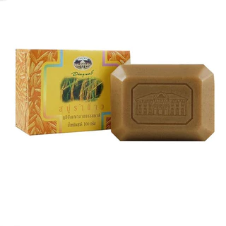 *อภัยภูเบศร สบู่ก้อนรำข้าวบำรุงผิว รักษาสิวที่แผ่นหลัง ขนาด 100g สบู่เปลือกมังคุดอภัยภูเบศร ✅(ผลิตใหม่ล่าสุด)✅ขนาด 100