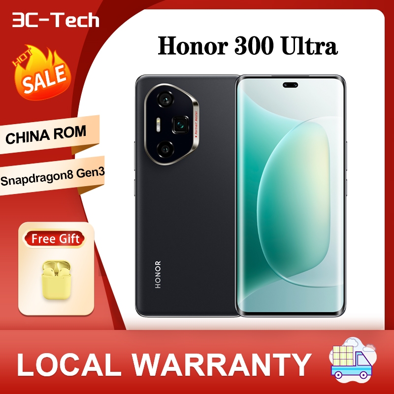 เวลาขนส่ง 10 วัน NEW Honor 300 Ultra CHINA ROM Phone 6.78“ Snapdragon 8 Gen 3 Octa core
