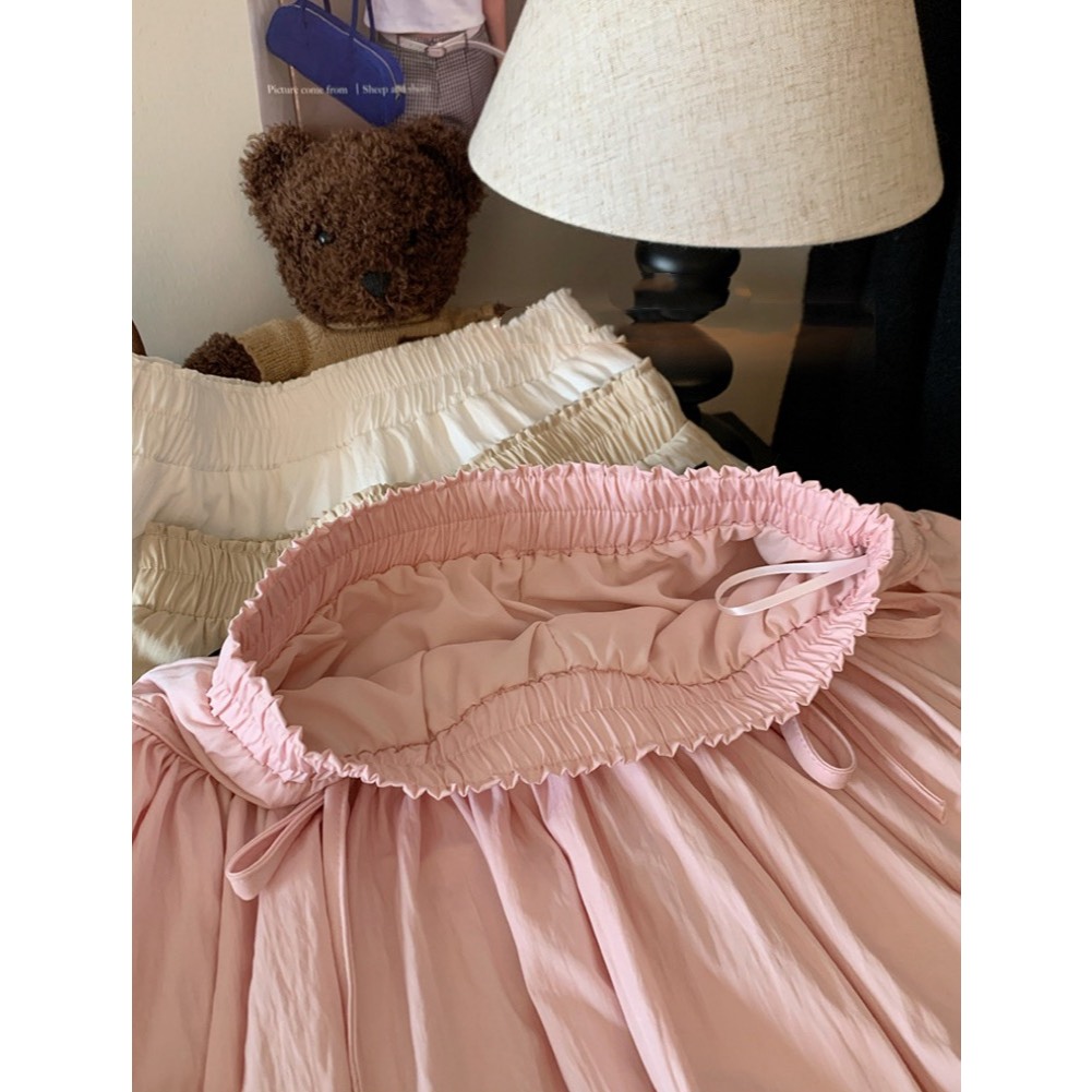 (D289) 🎈🎀 𝐁𝐚𝐥𝐥𝐨𝐨𝐧 𝐒𝐤𝐢𝐫𝐭 🧸🌷 กระโปรงสั้นทรงบอลลูน มีโบว์ด้านหน้า พร้อมส่ง 4 สี 4 ไซส์ - รูปที่ 2