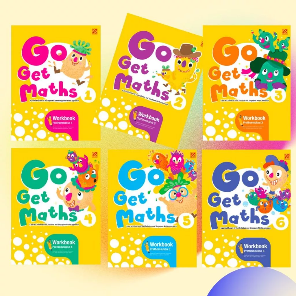 Taladboran(ป1-ป6) แบบเรียนนำเข้า Go Get Maths Workbook (รูปแบบสอนของสิงคโปร์)