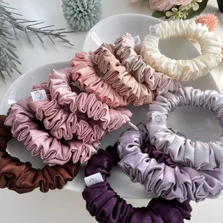 Lamoonist • PETITE • (BLESSED) สำหรับผมหนามากๆ • satin scrunchies for EXTRA thick hair • ยางมัดผมซาติน