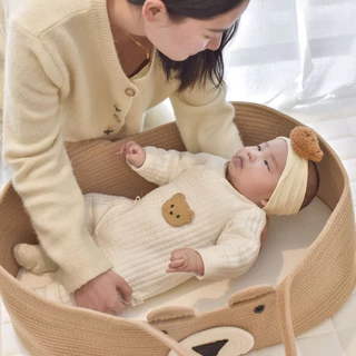 ตะกร้าหิ้วเด็กพกพา เปลนอนเด็กแบบหิ้วพกพา สะดวกสบายสไตล์มินิมอล