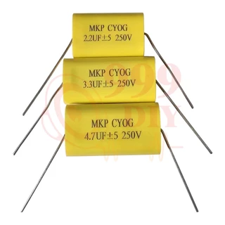 999DIY 1 ชิ้น ตัวเก็บประจุเสียงแหลม MKP CYOG Capacitor FOR AUDIO 2.2uF 3.3uF 4.7uF 100V 250V Cเสียงแหลม C ลำโพงเสียงแหลม