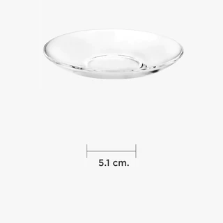 JJGLASS - (Ocean) P00271 Tea Saucer 5 3/8 - จานแก้ว 5.25นิ้ว สำหรับใช้รองแก้วกาแฟเพื่อป้องกันเครื่องดื่มร้อนานรอง