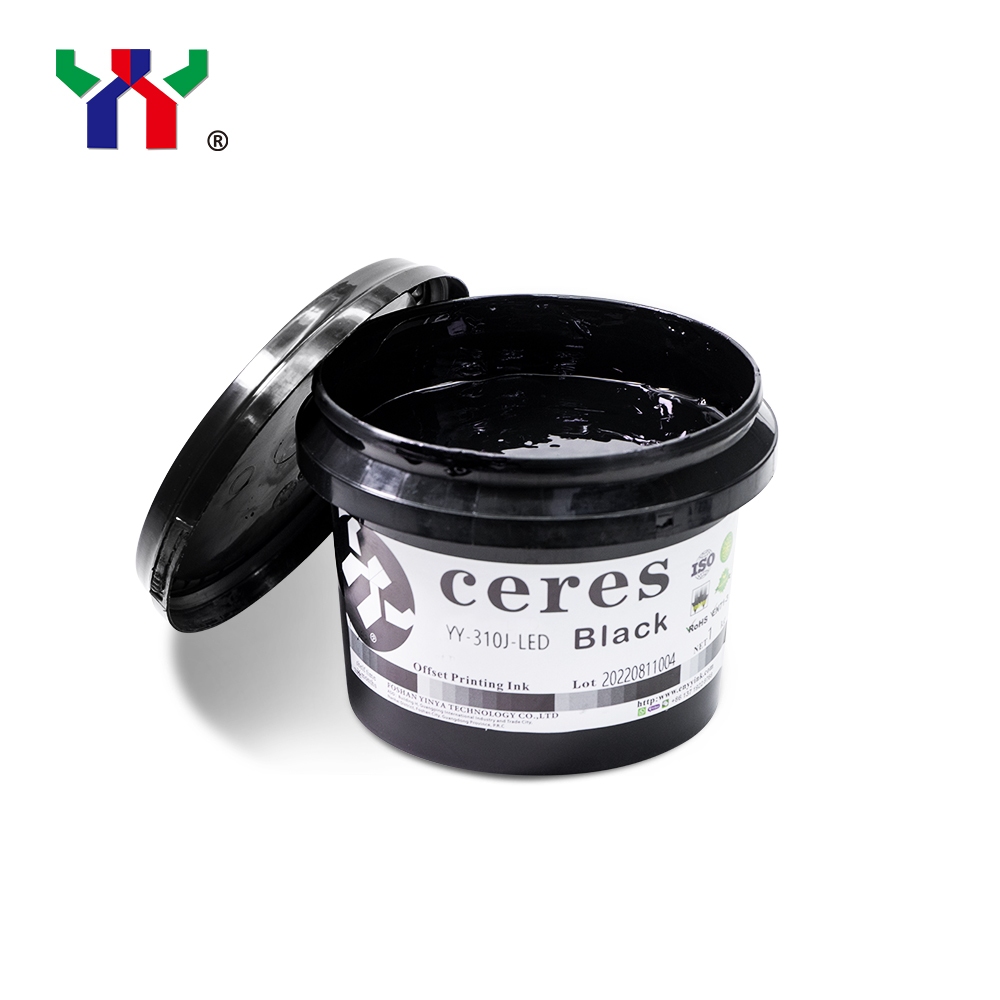 หมึกพิมพ์ออฟเซ็ท (LED) สีดำ  Ceres YY-310J LED offset Ink