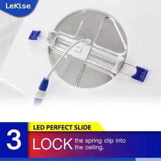 LeKise โคมไฟดาวน์ไลท์แอลอีดีฝังฝ้า ปรับขาได้ รุ่น EasySlide