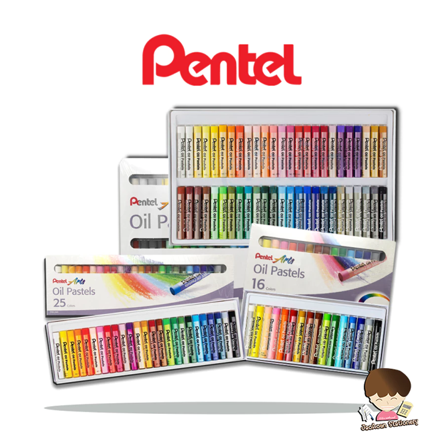 สีชอล์ค เพนเทล Pentel12 / 16 / 25 / 36 / 50 สี Pentel Oil Pastel สีชอล์คน้ำมัน