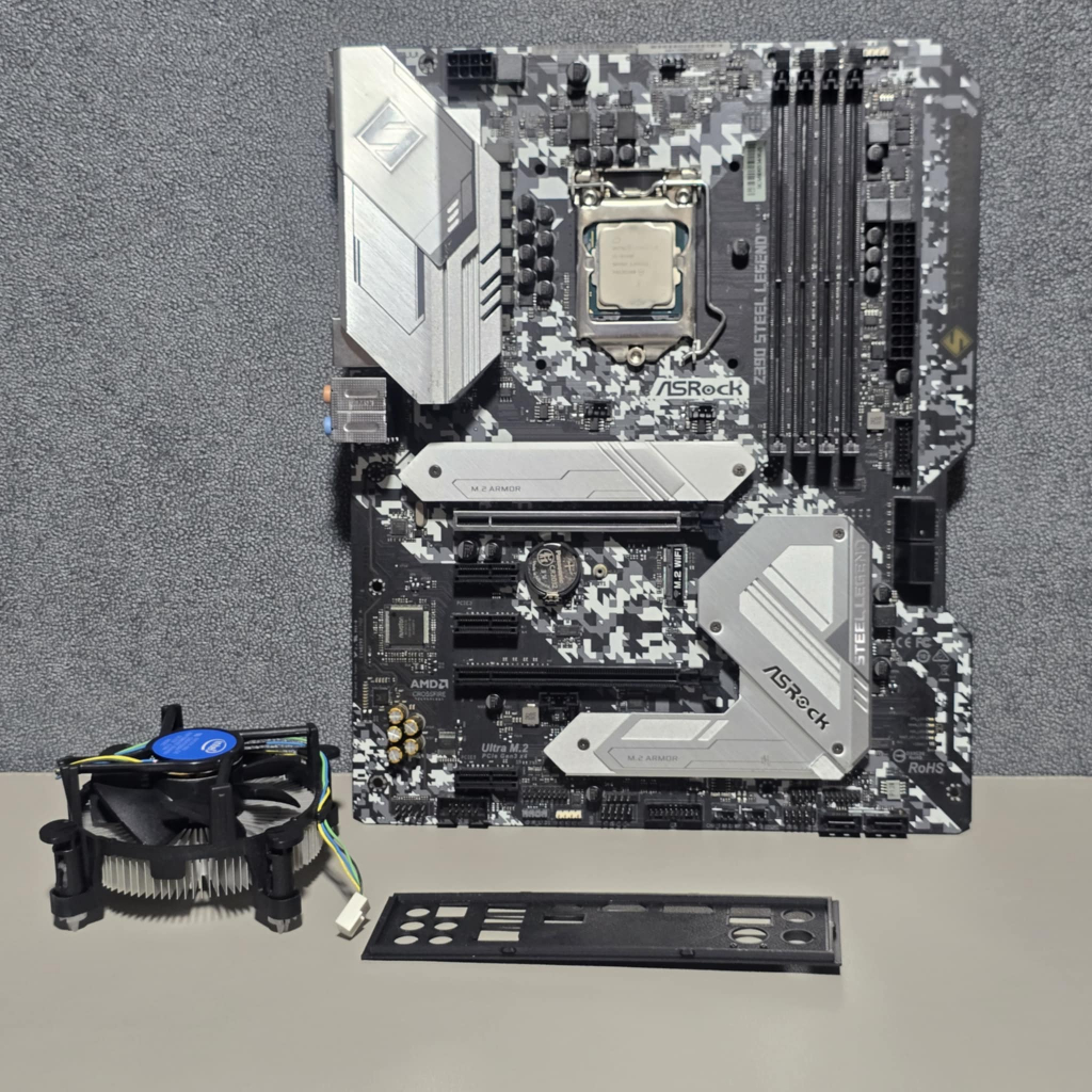 CPU INTEL CORE I5 9400F + Z390 STEEL LEGEND DDR4 (LGA 1151) (ATX)  สินค้ามือ2 ประกัน 7 วัน