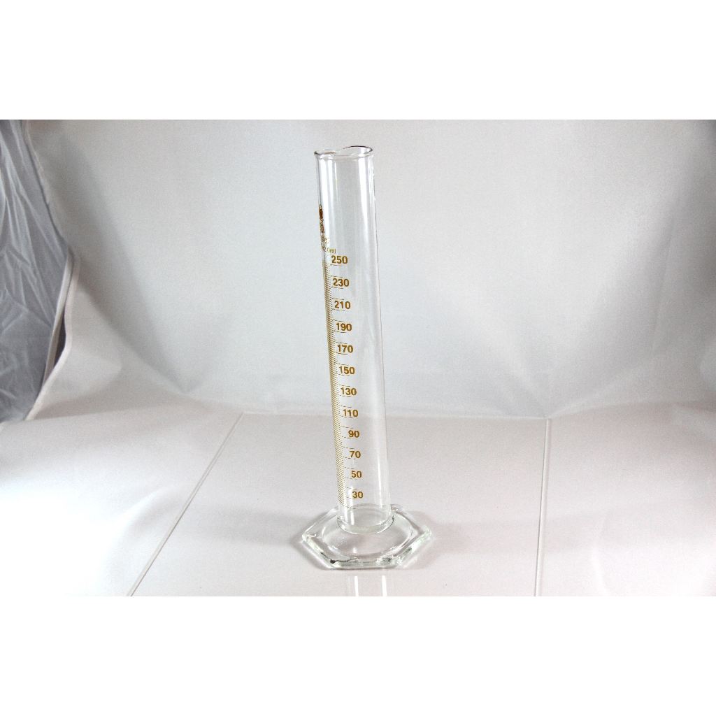 กระบอกตวง แบบแก้ว  Measuring cylinder/Hydrometer Jar แบบ 100ml และ 250ml