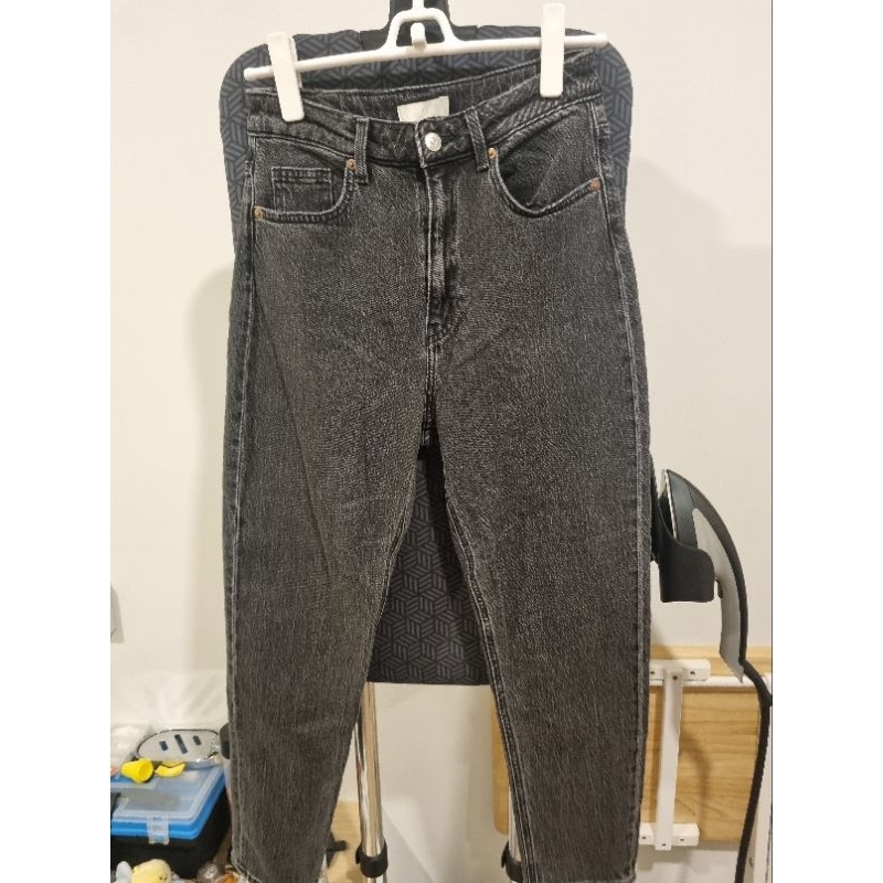 hm กางเกงยีนส์ ทรง mom