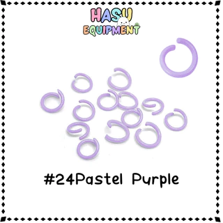 HasuEquipment (10g) 40ชิ้น+ ห่วงสี 8-10mm รุ่นหนา ห่วงกลม ห่วงคล้องจี้ ห่วงเชื่อม Hasu Equipment [RING]