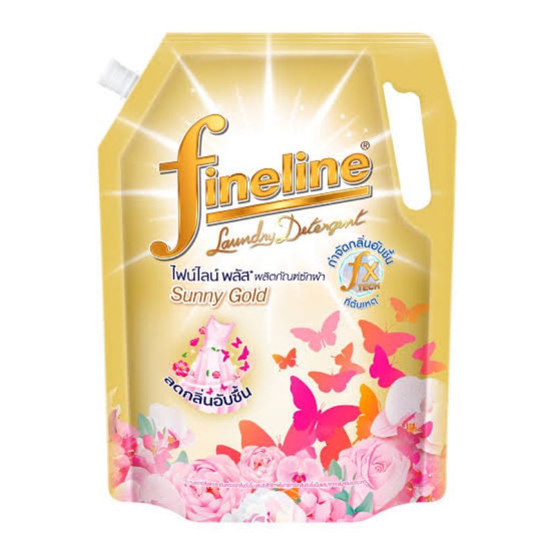 fineline plus น้ำยาซักผ้าเข้มข้น กลิ่น Sunny Gold ขนาด 1,250มล.