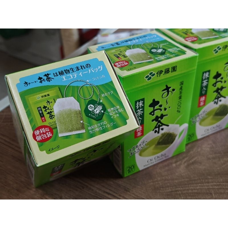 ของแท้ 💯 % ชาเขียวอิโตเอน itoen แบบถุงชา ในกล่องเป็นซองแยก 20 ซอง japanese green tea 🇯🇵