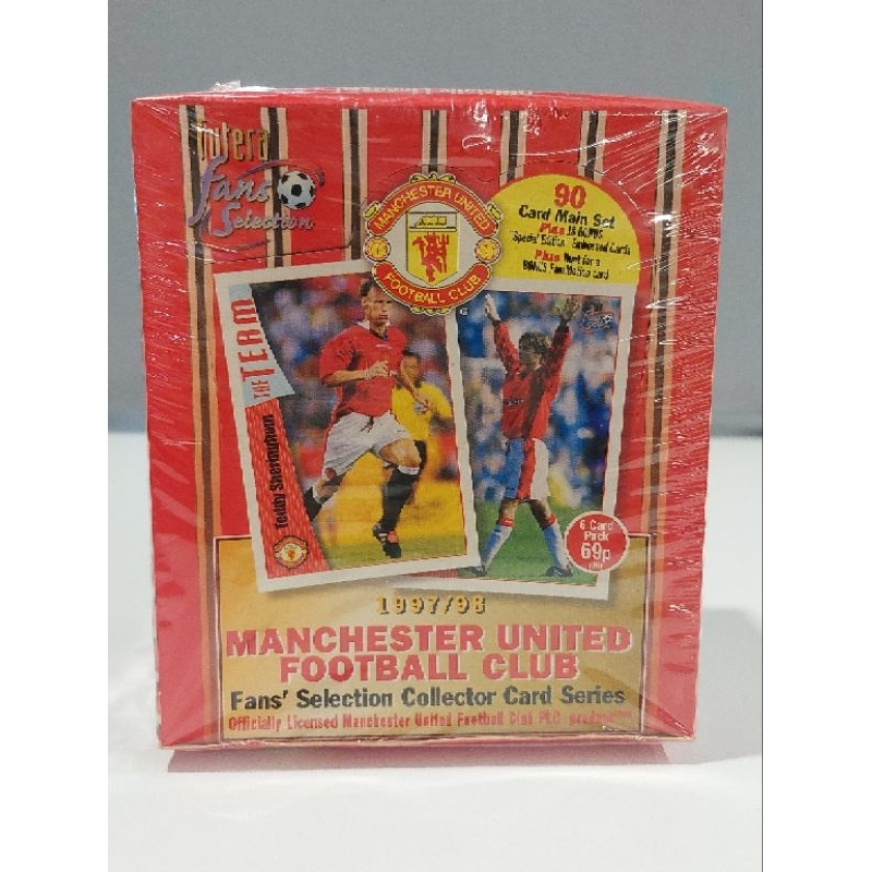 การ์ดฟุตบอล FUTERA FANS 1997/98 MANCHESTER UNITED CARD (ขายแยก 1ซอง มี 6 ใบ)   การ์ด ของสะสมนักฟุตบอล