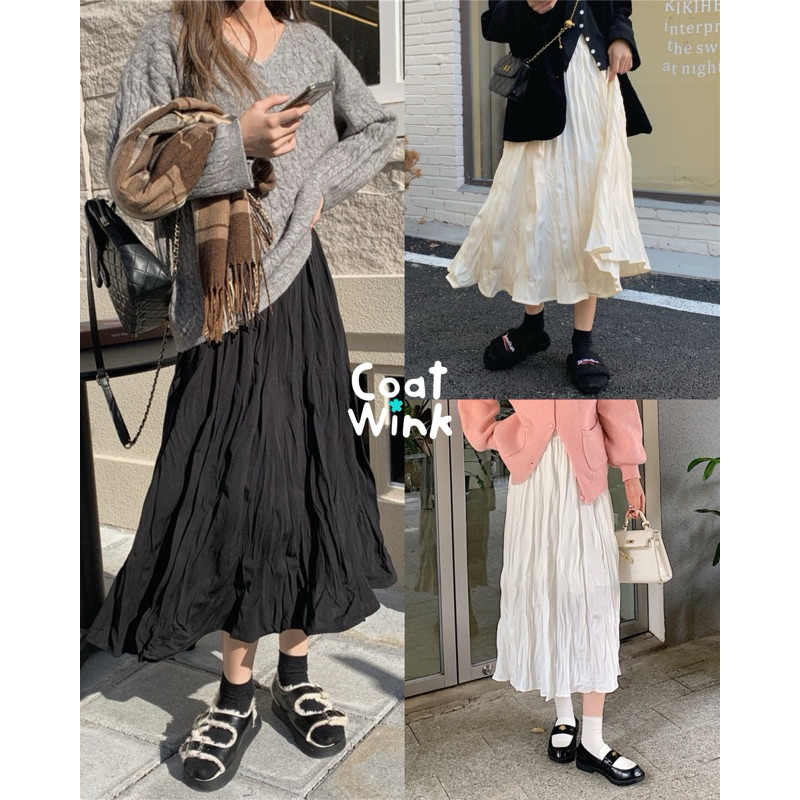 กระโปรงยาว กระโปรงคลื่น น่ารักๆ