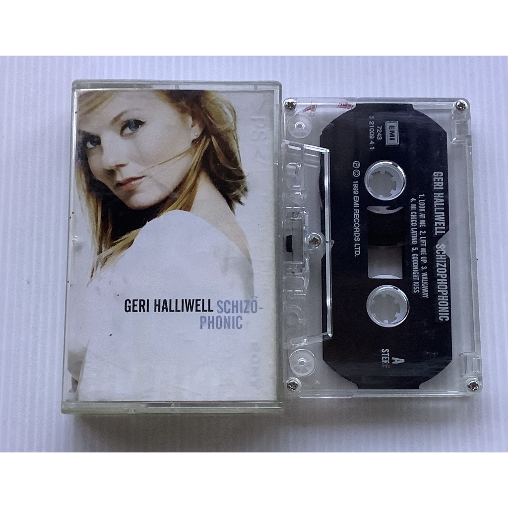 Cassette Tape เทปคาสเซ็ตเพลง Geri Halliwell อัลบั้ม SCHIZOPHONIC ลิขสิทธิ์ Spice Girls