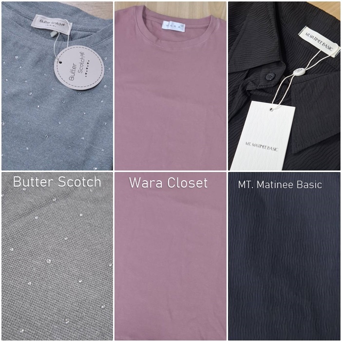 เสื้อมือ 1 ค่ะ Butter Scotch/ Wara Closet/ MT. Matinee Basic