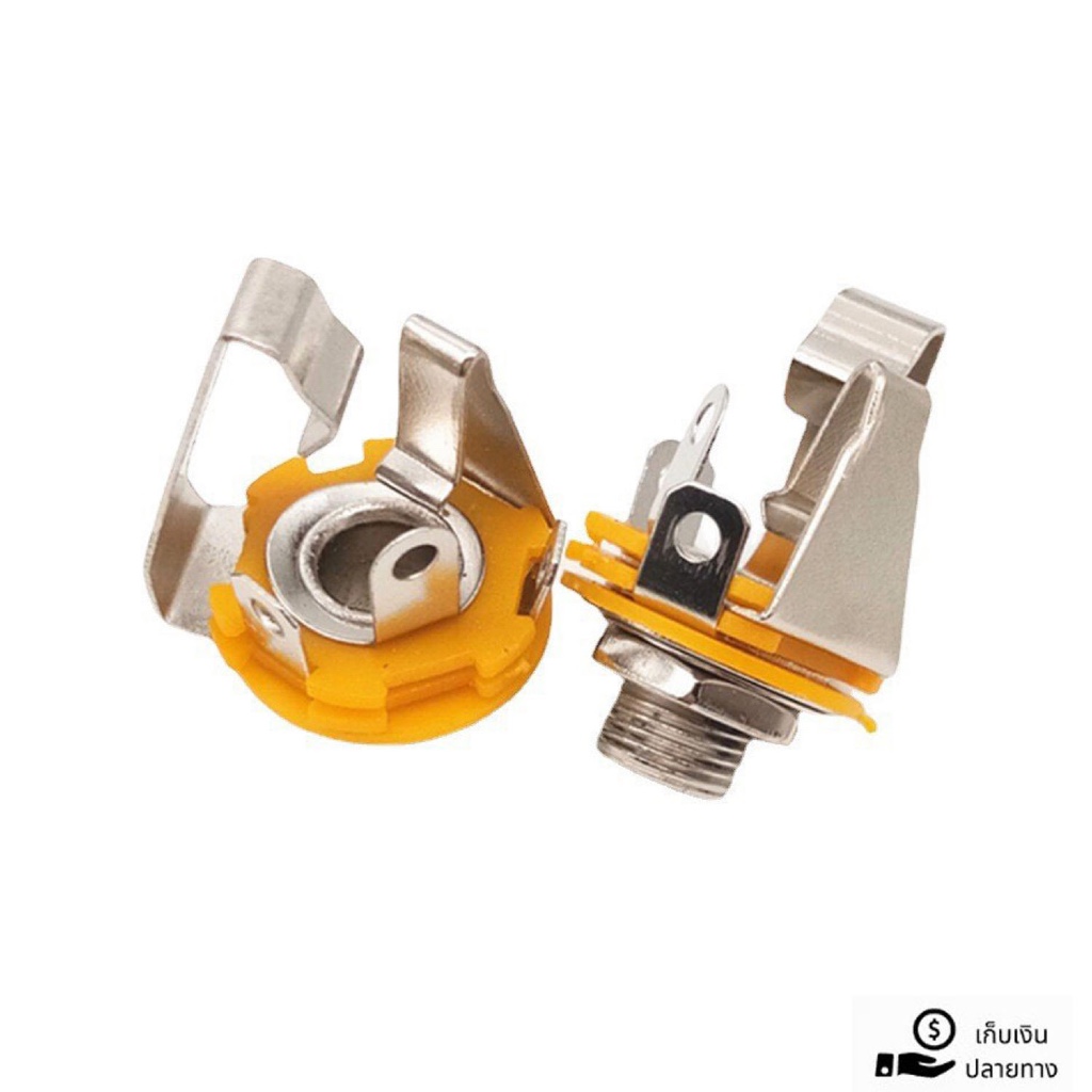 แจ็คไมค์STEREO ติดแท่นเปลือย แจ็คสเตอริโอติดแท่น แจ็ค6.5ช่องสายออดิโอปลั๊กซ็อกเก็ตสำหรับกีตาร์และเครื่องเสียง - รูปที่ 2