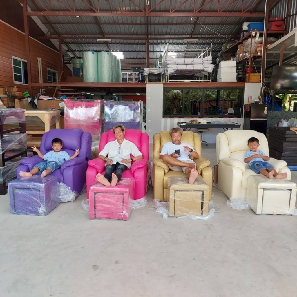 พร้อมส่ง🥰เก้าอี้นวดเท้าชุด 3 ชิ้นรุ่นแขนตรง ส่งตรงจากโรงงาน