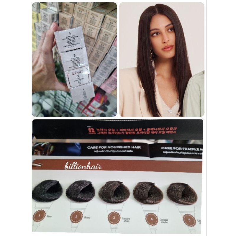 Alfaparf Precious Nature color 60ml ยาย้อมผมปกปิดผมขาวปราศจาก ammonia , PPD , Resorcinol พร้อมตัวผสม