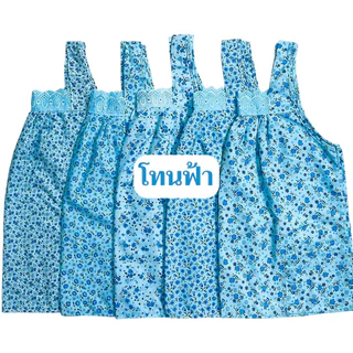 เสื้อคอกระเช้า (รหัสA01) คละลายดอก 1ออเดอร์ต่อ1ตัว หน้าร้อน สงกรานต์ แต่งคอลูกไม้คอทรงสี่เหลี่ยม ใส่สบายสวยเกินเบอร์มากก