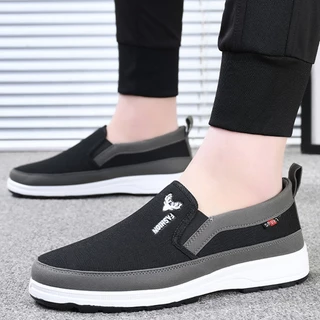Beemory รองเท้าผ้าใบแฟชั่นผู้ชาย slip on เหมาะกับวันกึ่งทางการ มีหลายสี แมทซ์ได้ทุกชุด หนุ่มสายเกาหลีมินิมอล ต้องมี