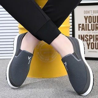 Beemory รองเท้าผ้าใบแฟชั่นผู้ชาย slip on เหมาะกับวันกึ่งทางการ มีหลายสี แมทซ์ได้ทุกชุด หนุ่มสายเกาหลีมินิมอล ต้องมี