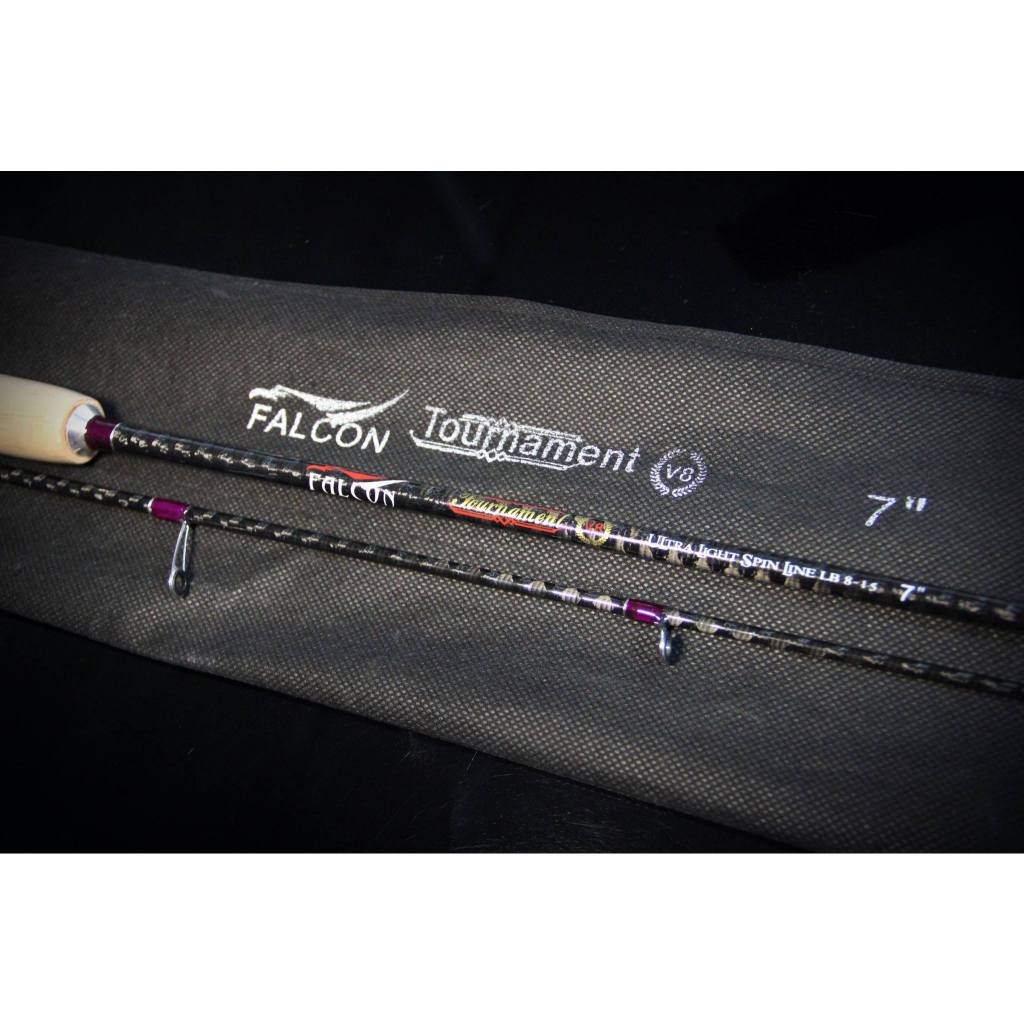 คันสปิ้นและเบท  FALCON TOURNAMENT (V8) ด้ามก๊อก เวท 8-15 lb.