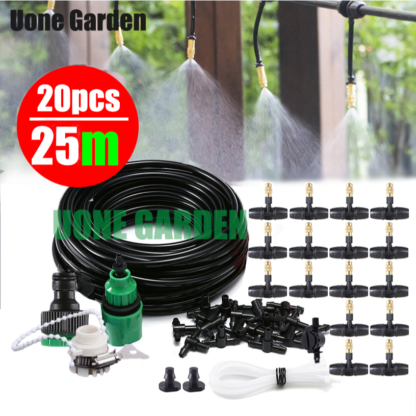 Uone Garden  W111 หัวพ่นหมอก หัวพ่นละอองน้ำ หัวทองเหลือง 10-20 หัวสายไมโคร 15-25 เมตร ลดฝุ่นPM 2.5