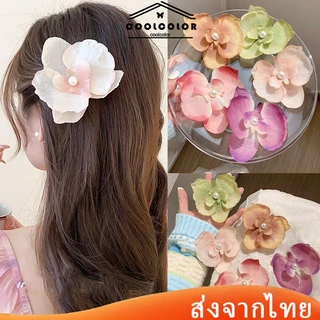 ในไทย💖กิ๊บติดผมรูปกล้วยไม้รูปผีเสื้อไล่โทนสีประดับมุกInsแฟชั่นคลิปด้านข้างเหมาะกับซัมเมอร์วันสงกรานต์สําหรับผู้หญิง