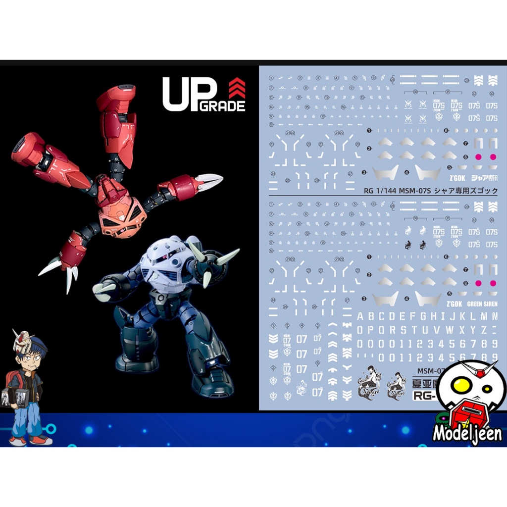 154 Water Decal RG1/144 Z-Gok ยี่ห่อ S.I.M.P. Model Decal