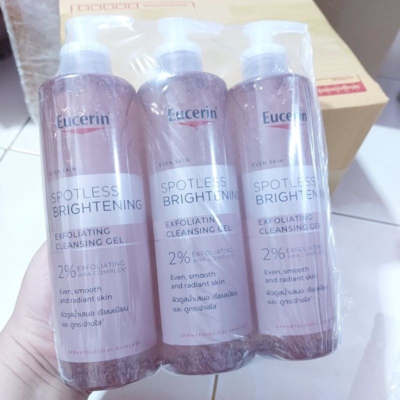 เจลล้างหน้า | Eucerin Spotless Brightening Exfoliating Cleansing Gel 200ml/400ml