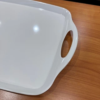 SB Melamine ถาดเสริฟเมลามีน ถาดเสริฟมีหูจับ ถาดเสริฟ ขนาด 12x19 นิ้ว