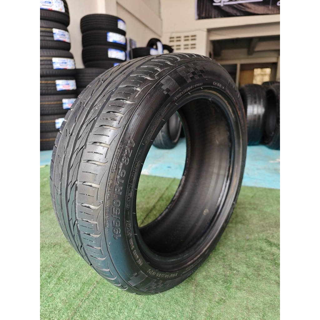 ยางเปอร์เซ็นต์ Kumho  ขนาด 195 50 R15  ยางปี 20 ราคา  330 บาท