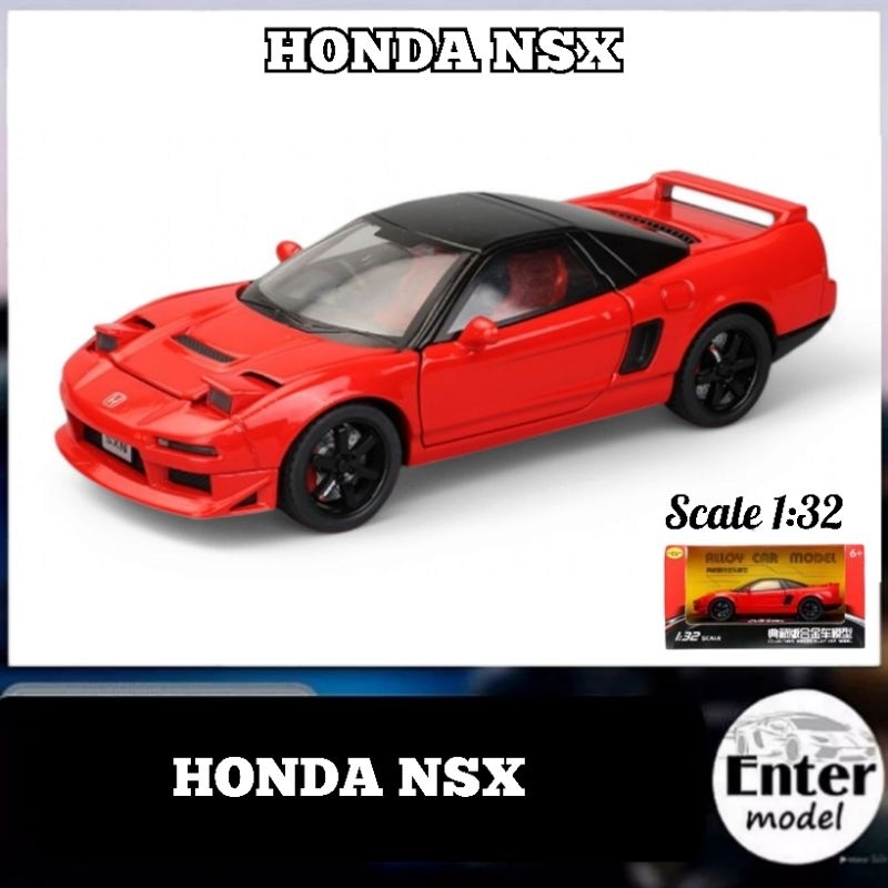 HONDA NSX CHIYUAN SCALE 1/32 โมเดลรถ เหล็กอัลลอย เปิดไฟได้ มีเสียงเครื่องยนต์