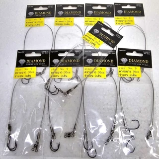 เบ็ดผูกสลิง สำหรับนักล่าฟันคม DIAMOND FISHING LIFE SPIRIT จำนวน 2 เส้น ต่อชุด