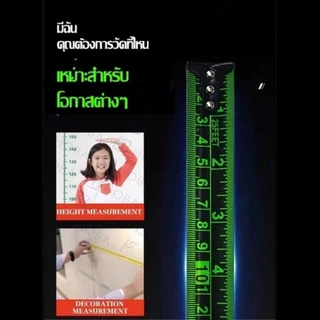 10 ปีไม่พัง ตลับเมตร 10 เมตร หน้ากว้าง25 มม การวัดส่วนสูง การวัดการตกแต่ง เทปวัด ตลับเมตรพกพา ตลับเมตรstanly ตัวเลขชัด