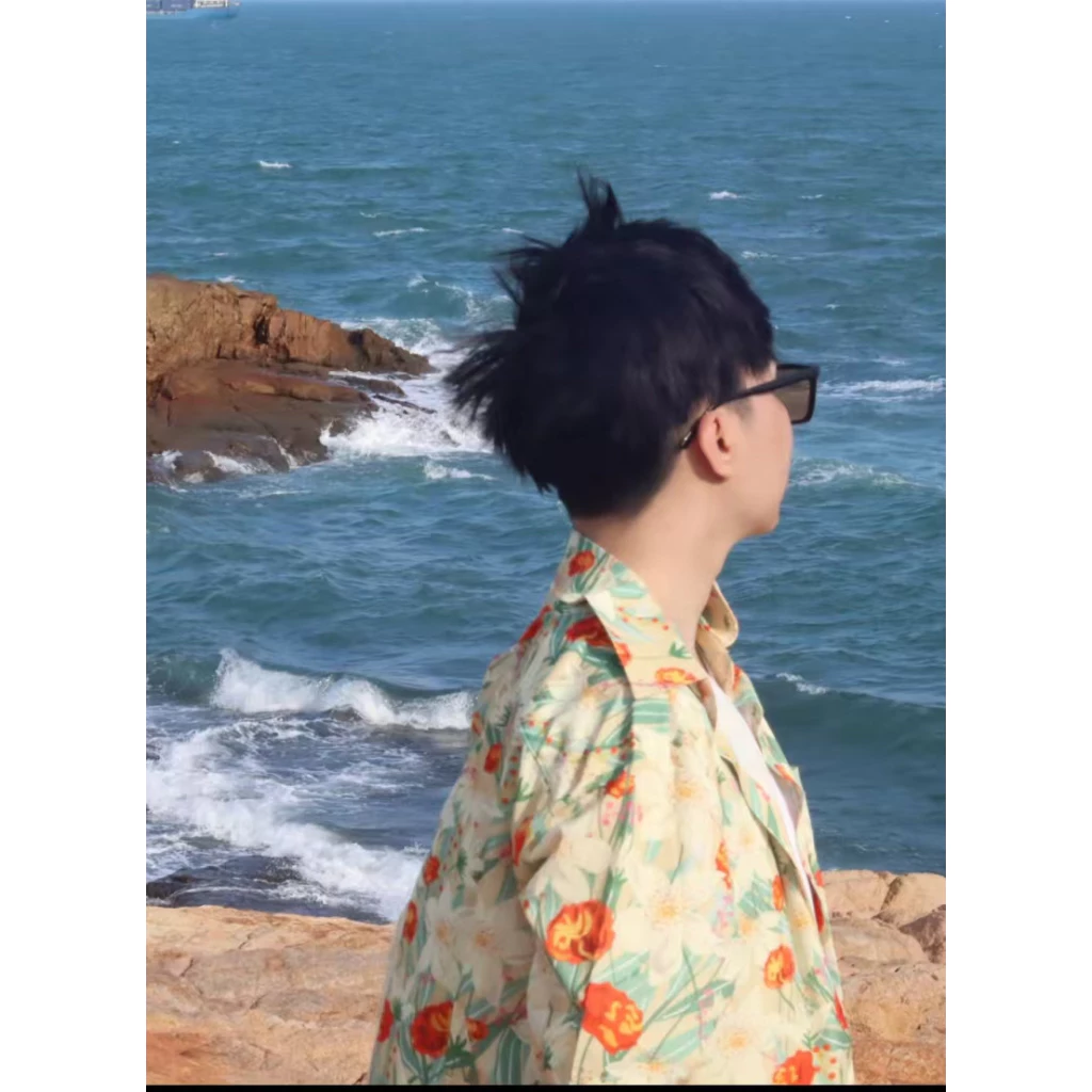 เสื้อเชิ้ตฮาวายลายดอกไม้ แขนสั้น ผ้าไหมอิตาลี #3013 thumbnail 6