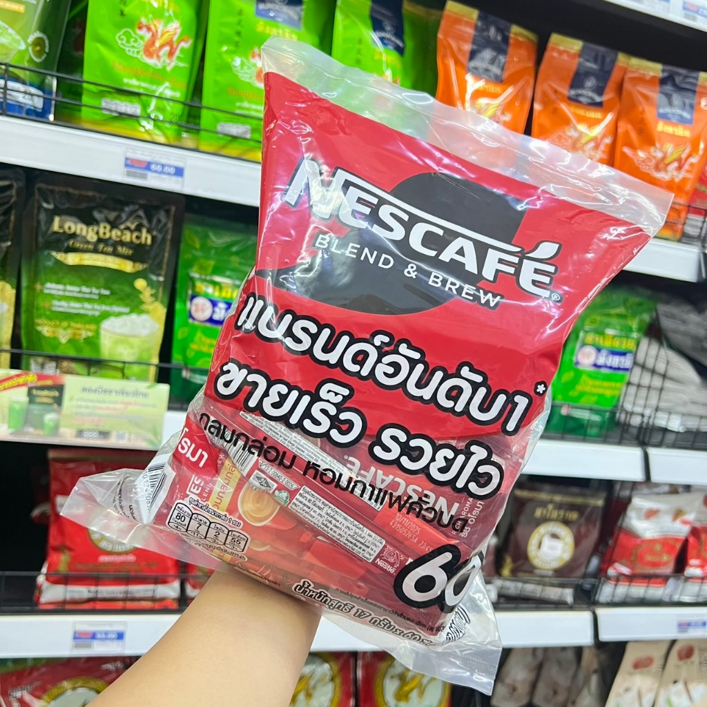 เนสกาแฟ60ชองริสอโรมาชองสีแดงขนาด1020กรัม