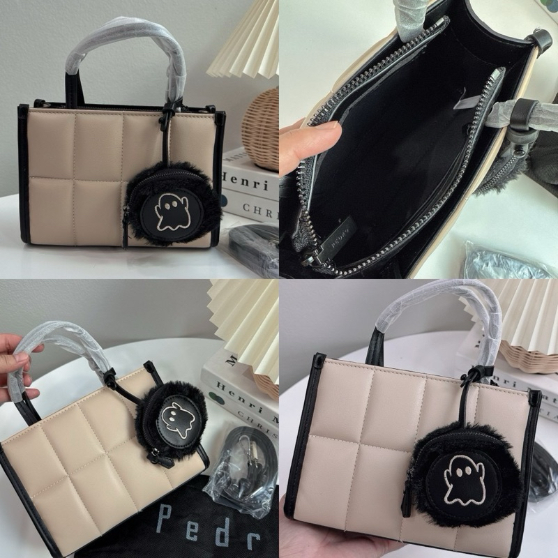 กระเป๋าถือ pedro ทรง tote หนังนิ่ม☁️ มีสายยาว สวยมาก💕