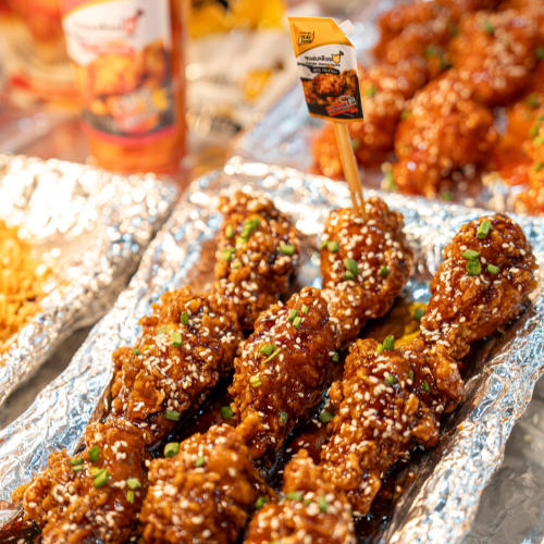 ส่งด่วน(ฮาลาล) 1แถม1 ซอสเคลือบไก่ สูตร กระเทียม 1000g ซอสราดไก่ ซอสไก่เกาหลี ซอสกระเทียม - รูปที่ 2