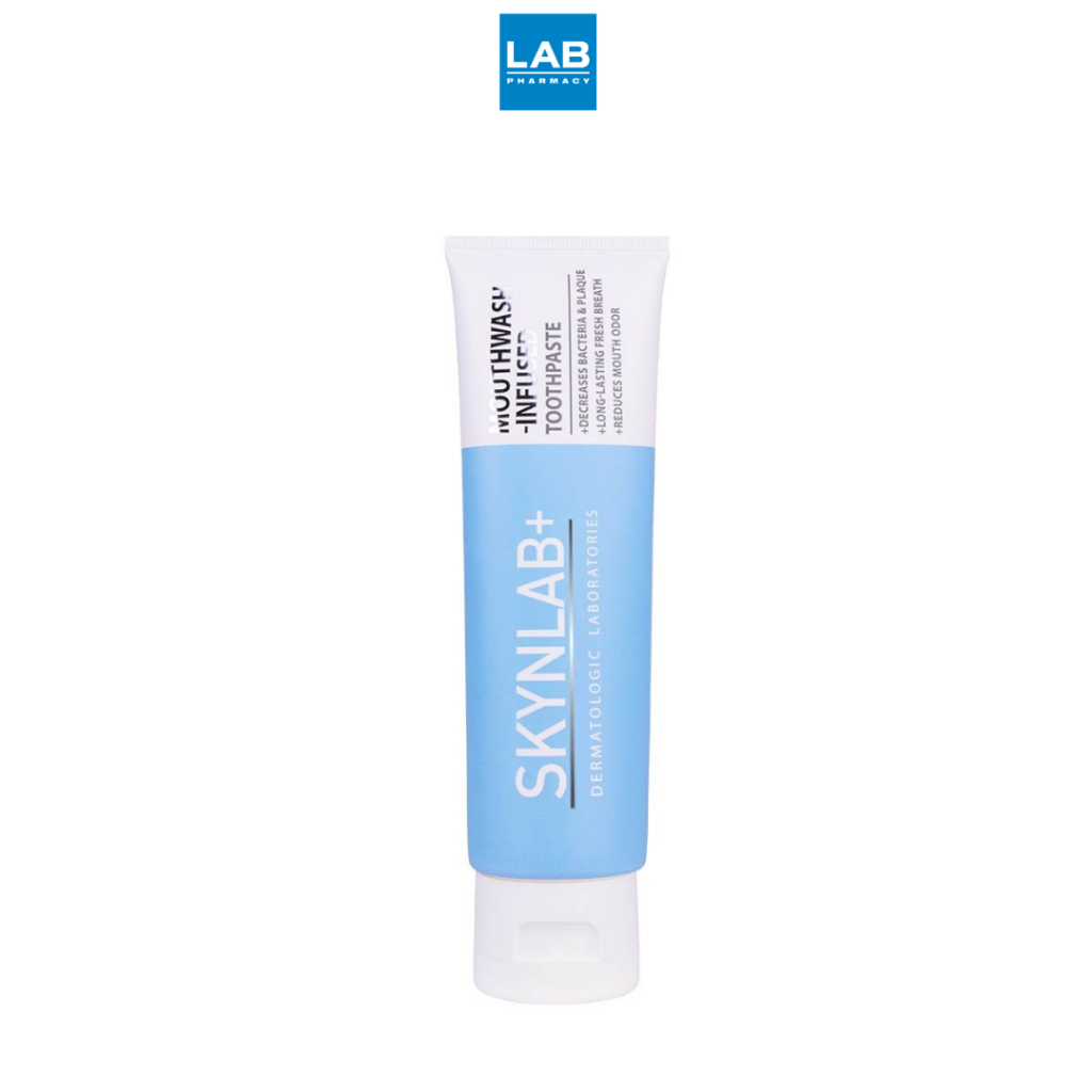 Skynlab Mouthwash-Infused Toothpaste 160 g. สกินแล็บ เม้าท์วอชอินฟิวซ์ 160 กรัม ยาสีฟันเข้มข้นระดับพรีเมี่ยม สูตร 2in1